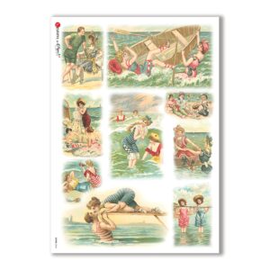 SCENE-0043. Carta di riso pittorico per decoupage.
