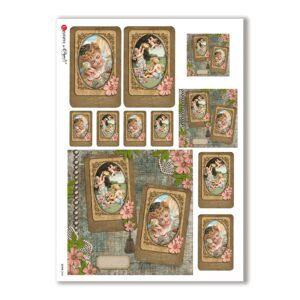 SCENE-0048. Carta di riso pittorico per decoupage.