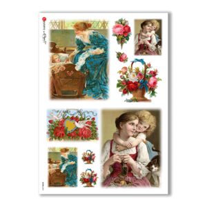 SCENE-0049. Carta di riso pittorico per decoupage.