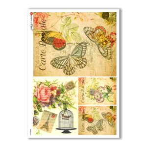 SCENE-0053. Carta di riso pittorico per decoupage.
