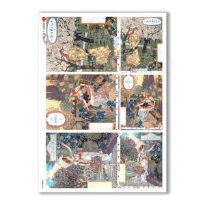 SCENE-0059. Carta di riso pittorico per decoupage.