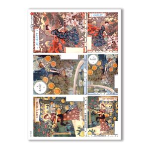 SCENE-0060. Carta di riso pittorico per decoupage.