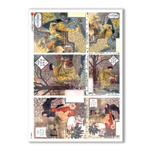 SCENE-0061. Carta di riso pittorico per decoupage.