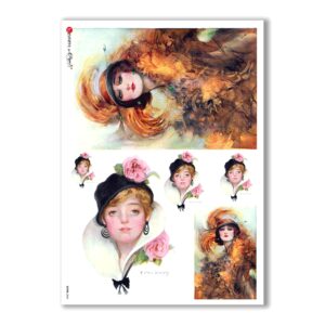 SCENE-0068. Carta di riso pittorico per decoupage.