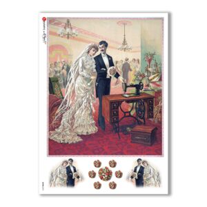 SCENE-0072. Carta di riso pittorico per decoupage.