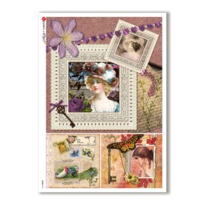 SCENE-0074. Carta di riso pittorico per decoupage.