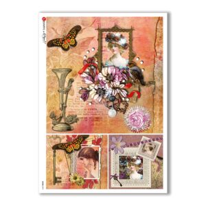 SCENE-0075. Carta di riso pittorico per decoupage.