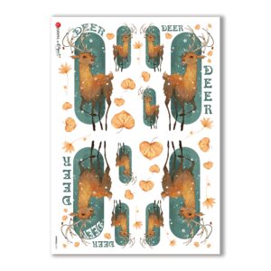 ANIMALS-0101. Carta di riso animali per decoupage.