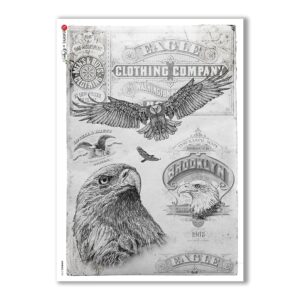 ANIMALS-0105. Carta di riso animali per decoupage.