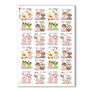 BABY-0060. Carta di riso bambini per decoupage.