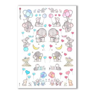 BABY-0061. Carta di riso bambini per decoupage.