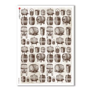 OLD OBJECTS-0006. Carta di riso oggetti vintage per decoupage.