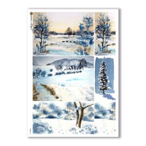 VIEWS-0141. Carta di Riso paesaggi per decoupage