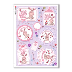 BABY-0067. Carta di riso bambini per decoupage.