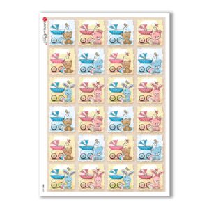 BABY-0069. Carta di riso bambini per decoupage.