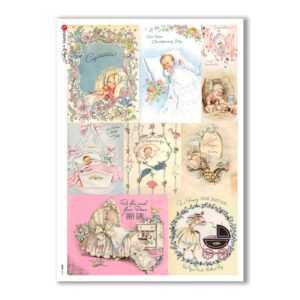 BABY-0071. Carta di riso bambini per decoupage.