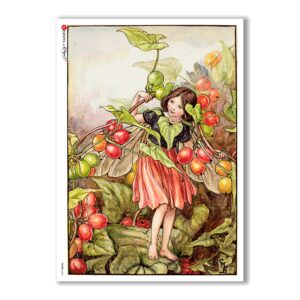 FAIRIES-0056. Carta di riso fate per decoupage.