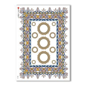 FOLK-0077. Carta di riso etniche per decoupage.