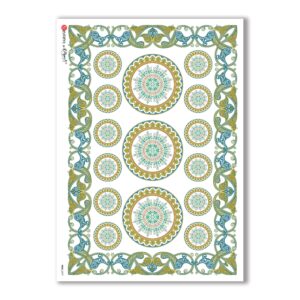 FOLK-0079. Carta di riso etniche per decoupage.