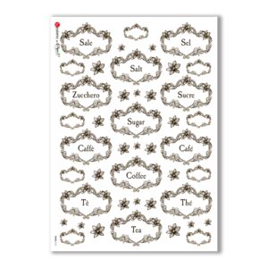 FOOD-0121. Carta di riso cucina per decoupage.