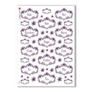 FOOD-0122. Carta di riso cucina per decoupage.