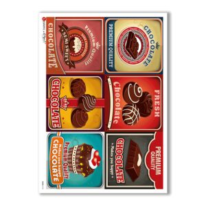 FOOD-0123. Carta di riso cucina per decoupage.