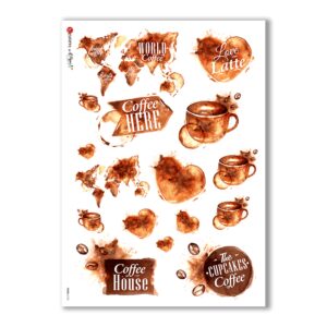 FOOD-0125. Carta di riso cucina per decoupage.