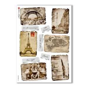 OLD-PHOTOS-0086. Carta di riso vittoriana per decoupage.