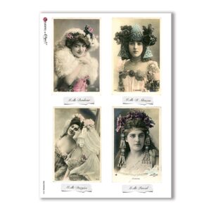 OLD-PHOTOS-0088. Carta di riso vittoriana per decoupage.