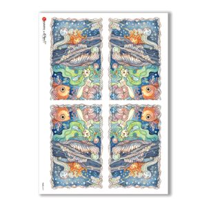 TALES-0037. Carta di riso fiabe per decoupage.