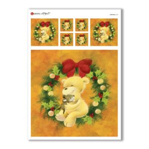 CHRISTMAS-0168. Carta di riso Natale per decoupage.