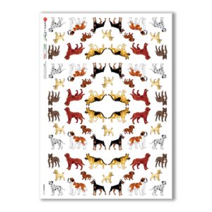 ANIMALS-0135. Carta di riso animali per decoupage.