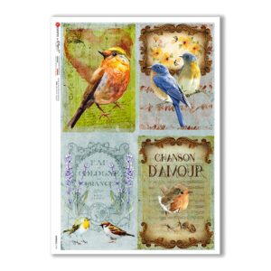 ANIMALS-0138. Carta di riso animali per decoupage.