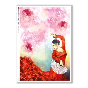 FOLK-0082. Carta di riso etniche per decoupage.