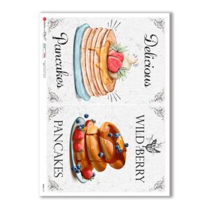 FOOD-0127. Carta di riso cucina per decoupage.