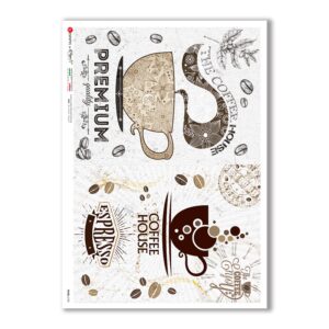 FOOD-0128. Carta di riso cucina per decoupage.