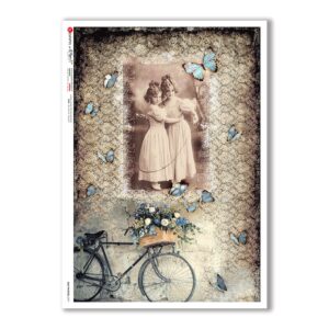 OLD-PHOTOS-0091. Carta di riso vittoriana per decoupage.