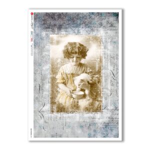 OLD-PHOTOS-0092. Carta di riso vittoriana per decoupage.