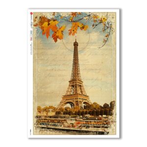VIEWS-0153. Carta di Riso paesaggi per decoupage