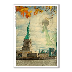 VIEWS-0155. Carta di Riso paesaggi per decoupage