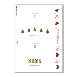 CHRISTMAS-0189. Carta di riso Natale per decoupage.
