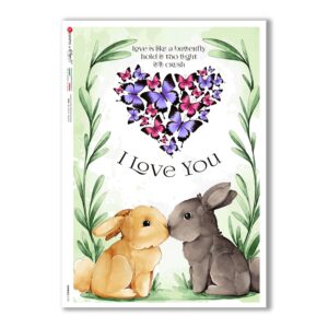 ANIMALS-0143. Carta di riso animali per decoupage.