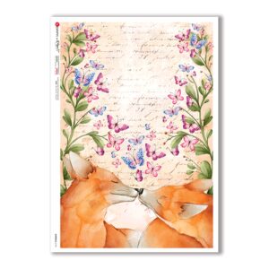 ANIMALS-0145. Carta di riso animali per decoupage.