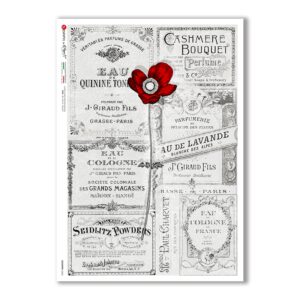 COUNTRY-0062. Carta di riso country per decoupage.