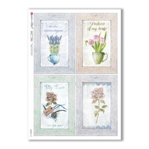 COUNTRY-0064. Carta di riso country per decoupage.