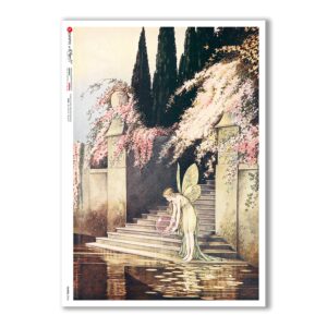 FAIRIES-0068. Carta di riso fate per decoupage.