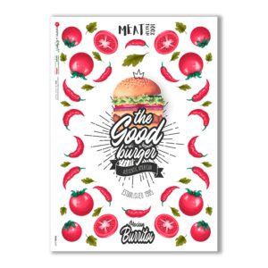 FOOD-0137. Carta di riso cucina per decoupage.