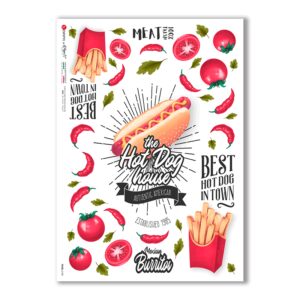 FOOD-0138. Carta di riso cucina per decoupage.