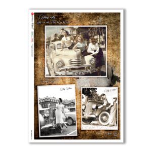 OLD-PHOTOS-0094. Carta di riso vittoriana per decoupage.
