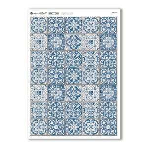 TILES-0037. Carta di riso tegole per decoupage.